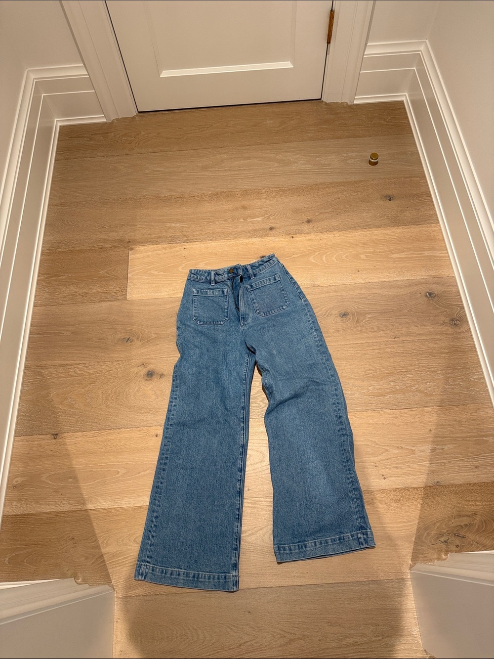 ROLLA'S Wide-Leg High-Rise Jeans in Medium Blue